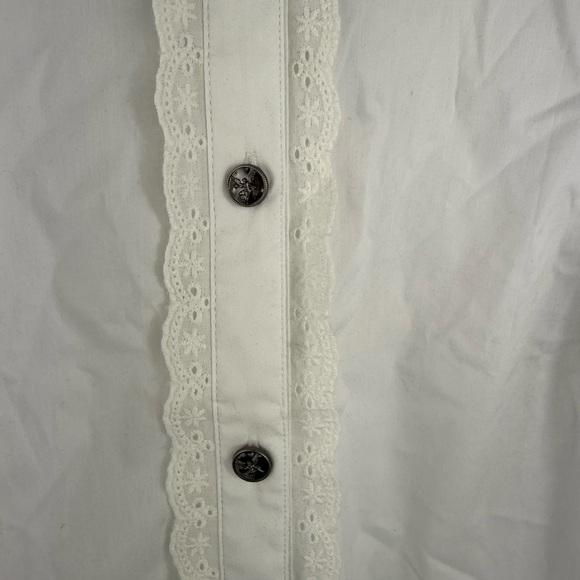 Disturbia Grace Lace Button Down - Picture 8 of 12